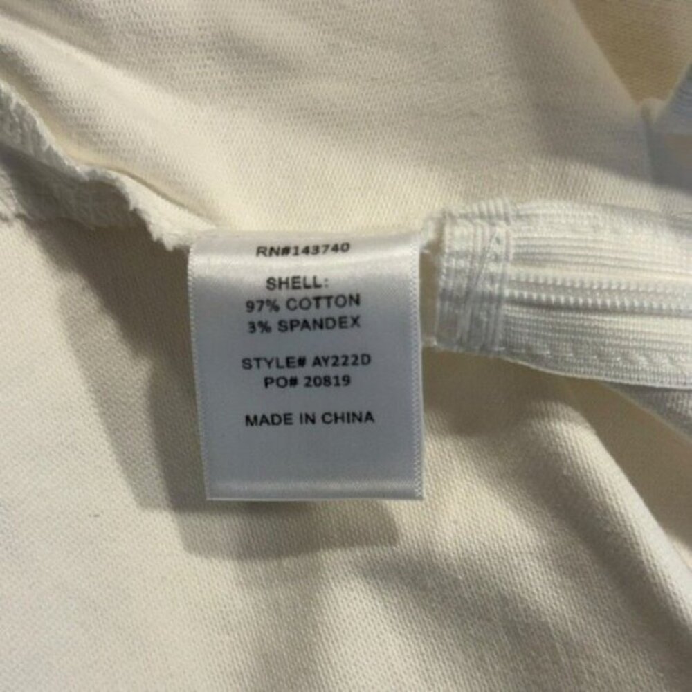 Hyacinth House NEW White Front Zip Denim Puff Sleeve Mini Dress Size Small - Picture 10 of 11